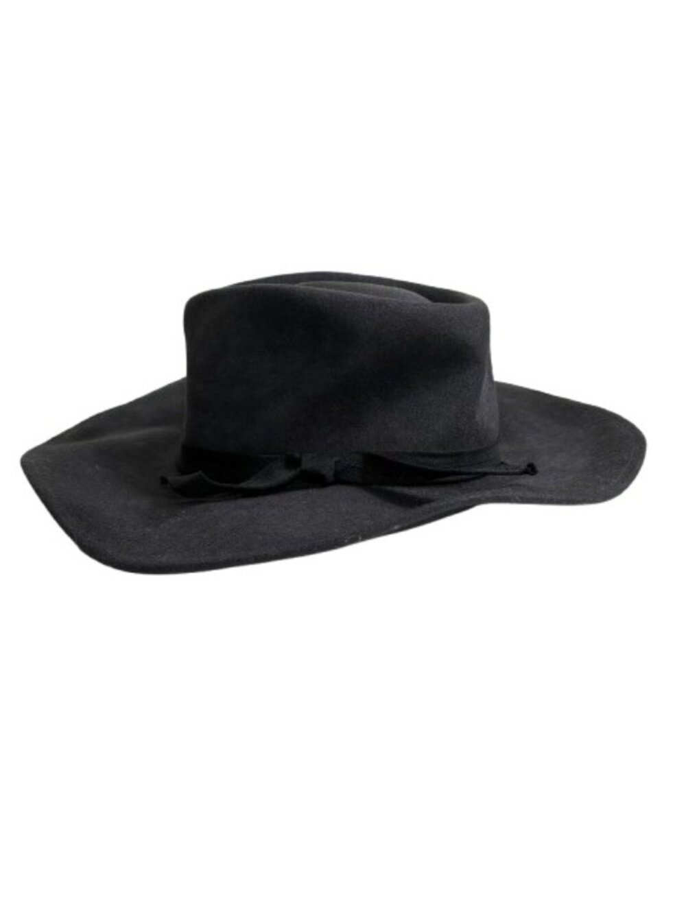 Ale by Alessandra Peyton Gray Wool Felt Fedora Hat Indie Minimalist OS EUC